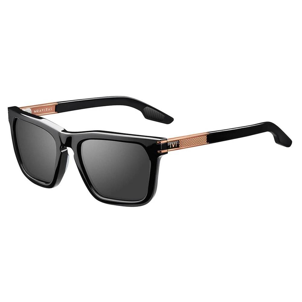 NEW IVI VISION unisex gravitas sunglasses in black / copper